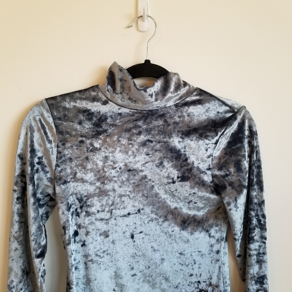 Urban Outfitters Icy Blue Mock-Neck Mini Dress - Picture 4 of 8